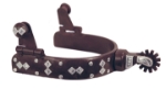 Ant Brn Spur Mens Diamond Motif 