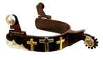 Ant Brn Spur Youth 3 Crosses 