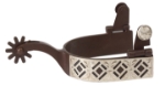 Ant Brn Spur Mens Eng GS Trim 1 in. Band 2 in. Shank 