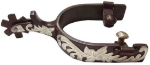 Ant Brn Spur Mens Floral Design 